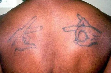 Blood Gang Members Tattoos
