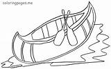Free Coloring Pages Canoes sketch template