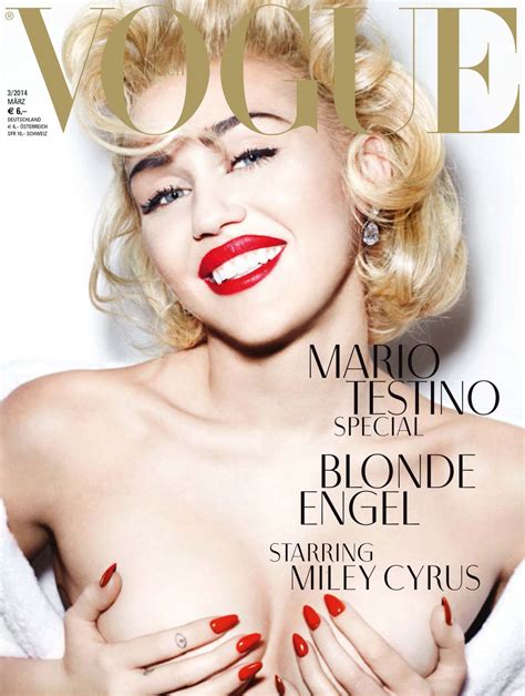 MILEY CYRUS in Vogue Magazine, Germany March 2014 Issue - HawtCelebs