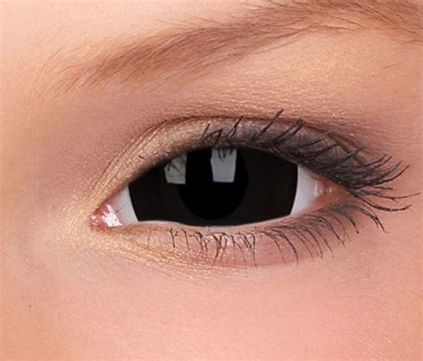 BLACK MINI SCLERA Prescription Contact Lenses - Lucifer - Colored ...