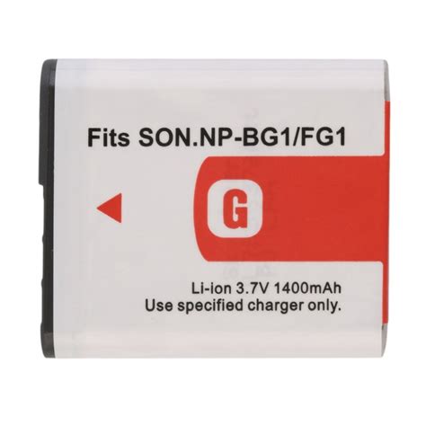 New 3.7V 1400MAH Replacement Li Ion Battery with Case For Sony NP BG1 ...