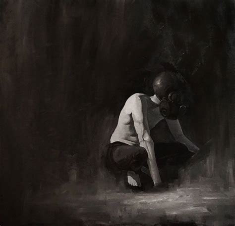 Bored by Rhys Knight, dark Paintings for sale, direct from the artist