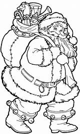 Santa Coloring Pages – Printable Coloring FREE sketch template