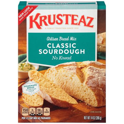 Krusteaz® No Knead Classic Sourdough Artisan Bread Mix 14 oz. Box - Walmart.com - Walmart.com