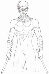 Free Printable Nightwing Coloring Pages For Kids sketch template