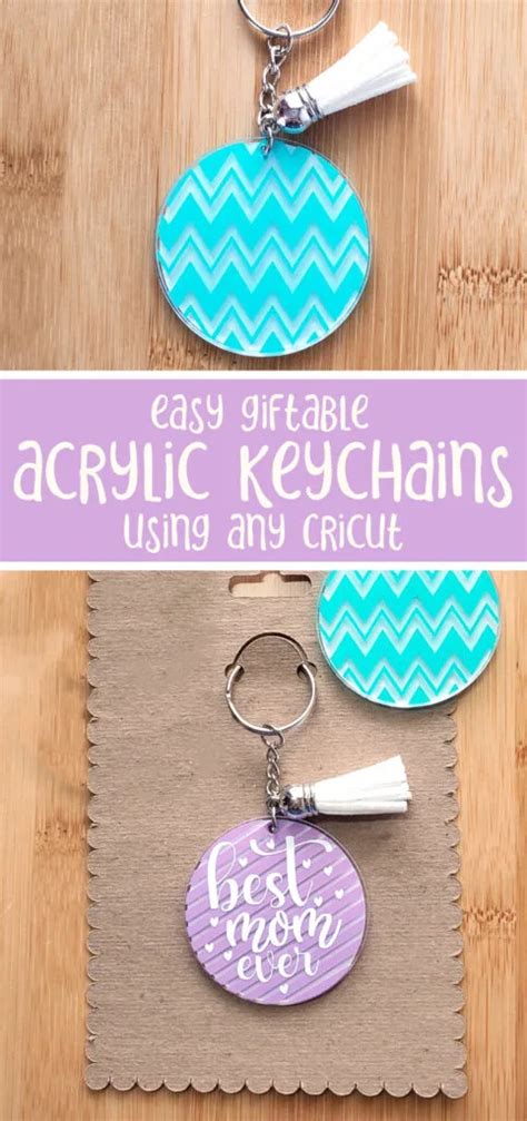 How to Make Acrylic keychains with Cricut * Moms and Crafters