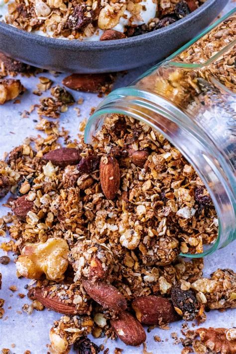 Low Sugar Granola - Hungry Healthy Happy