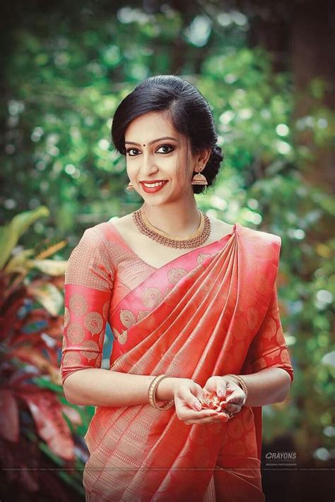 Pin by GILU FRANCIS on Saree styles | Engagement saree, Bridal sarees south indian, Elegant saree