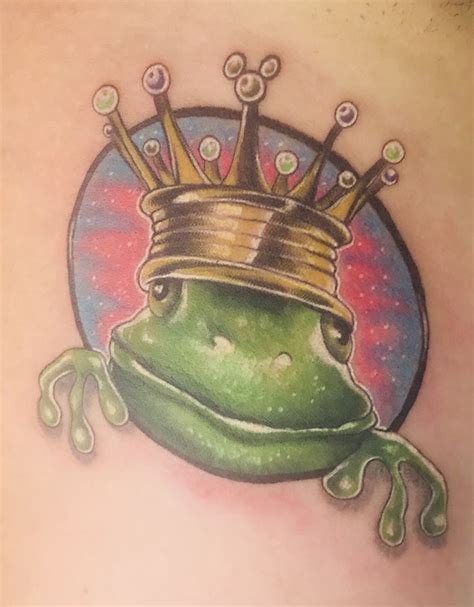 Finally had my #frogprince #frogprincetattoo #pofq #pofqtattoo #disneytattoo # ...