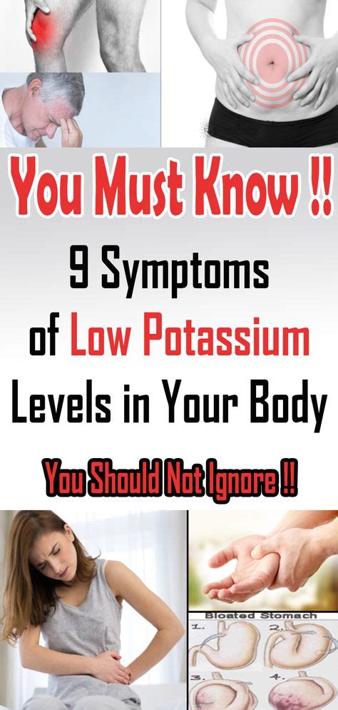 9 Symptoms of Low Potassium Levels in Your Body that You Should Not Ignore #potassium #symptoms ...