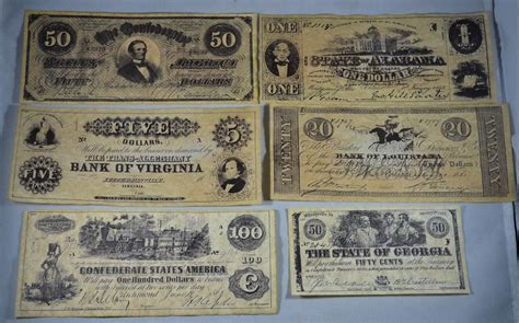 Americana Civil War Confederate Money Replica Set #1 – MicShaun's Closet