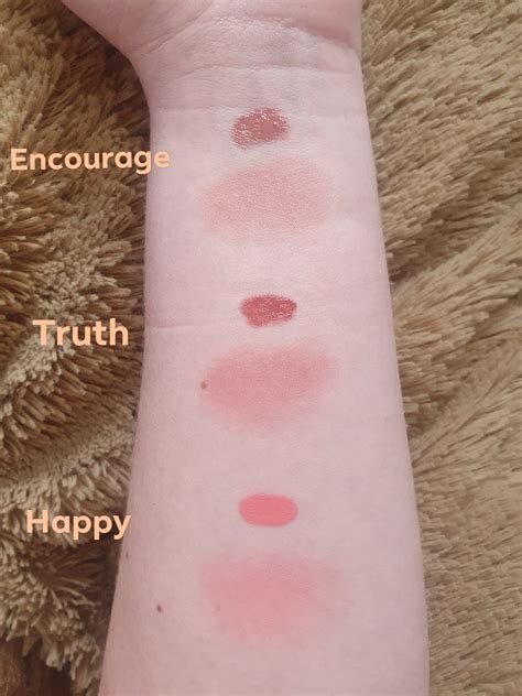 Swatches of the Rare Beauty 3 piece blush set 💖 : r/AustralianMakeup