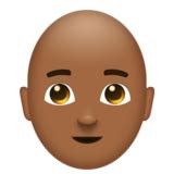 👨🏾‍🦲 Man: Medium-Dark Skin Tone, Bald Emoji on Emojipedia Sample Images ...