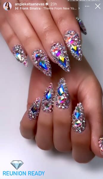 Angie Katsanevas' Bejeweled Manicure & Lisa Barlow's Bling: a Closer Look at RHOSLC Reunion Glam