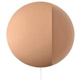 VARMBLIXT LED wall/mirror lamp, dimmable/bronze-colour round - IKEA