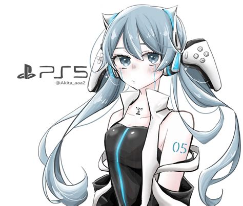 Artists make the PlayStation 5 a waifu