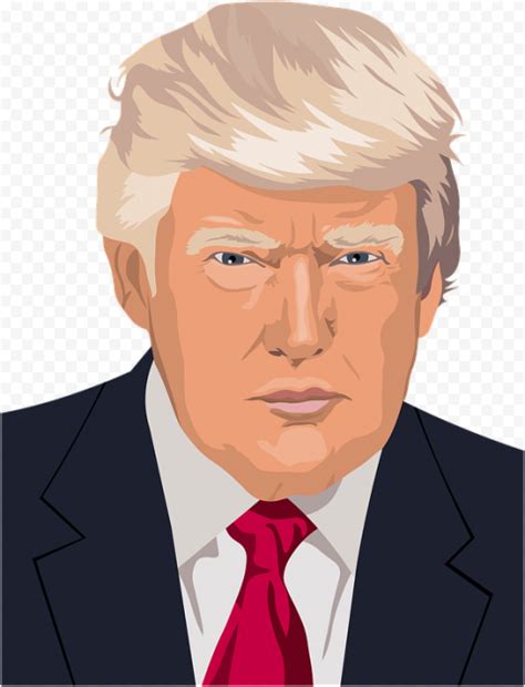 Donald Trump Portrait Vector Illustration | Citypng