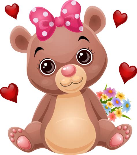 Cute baby bear cartoon sitting 12507326 Vector Art at Vecteezy