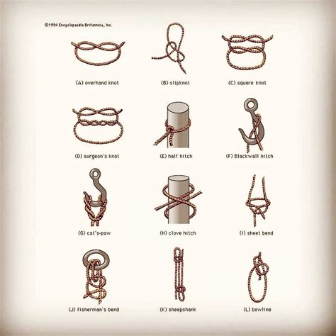 More helpful knots to learn. Which of these knots do you know how to do? www.gearup-4-life.com 👇 ...