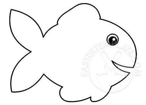 Simple Fish Template - Easter Template