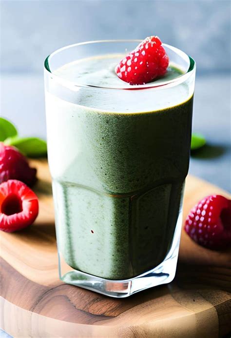 High-Fiber Raspberry Spinach Smoothie