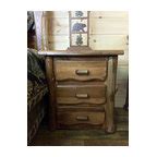 Painted Wood 1 Door Nightstand - Multi-Color - Rustic - Nightstands And Bedside Tables - other ...