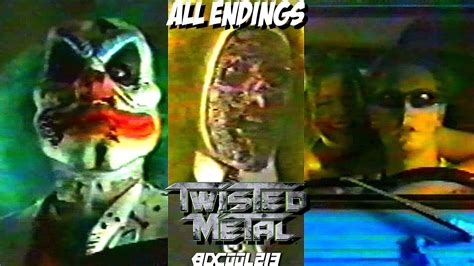 Twisted Metal PS1 - All Regular & Lost Endings - YouTube