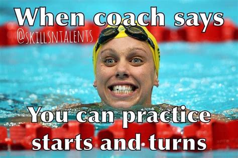 When we warmup for a meet | Swimming funny, Swimming jokes, Swimming memes