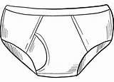 Underwear Coloring Page Sketch sketch template