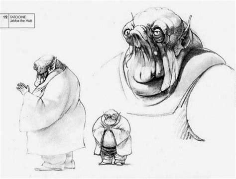 Star Wars concept art for Jabba the Hutt. | Star wars artwork, Star ...