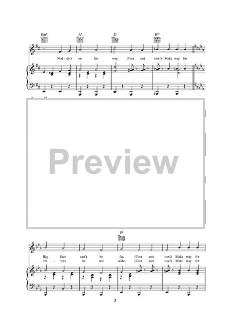 Make Way For Noddy" Sheet Music by Noddy for Piano/Vocal/Chords - Sheet ...