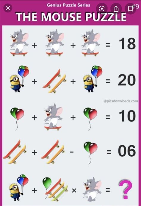 Pin on Entertainment | Maths puzzles, Math puzzles brain teasers, Math ...