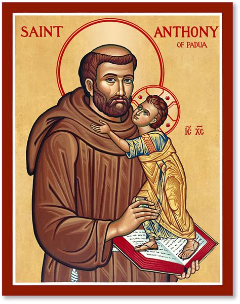 Men Saint Icons: St. Anthony of Padua Icon | Monastery Icons