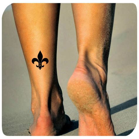 Fleur De Lis Temporary Tattoo 2 Waterproof Tattoos - Etsy | Fleur de lis tattoo, Temporary ...