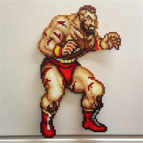 Street Fighter Perler, SF2, Street Fighter 2, Pixel Art, Sprite de 8 bits, Ken, Chun Li, Ryu ...