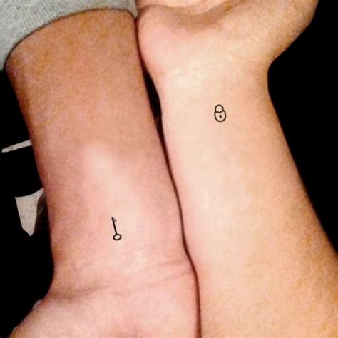 Matching Key and Lock Temporary Tattoo (Set of 2) #beautytatoos | Bff ...