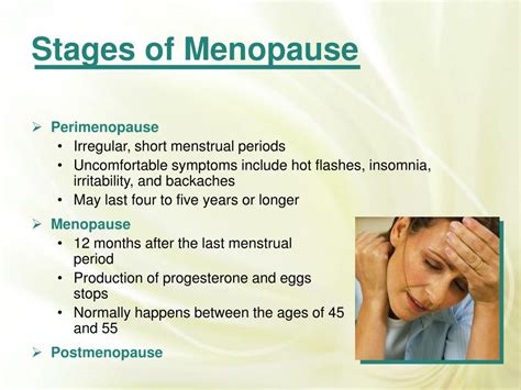 PPT - Stages of Menopause PowerPoint Presentation, free download - ID ...