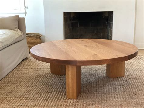 THE OG 40 White Oak Modern Round 3 Leg Coffee Table - Etsy | White oak coffee table, Oak coffee ...
