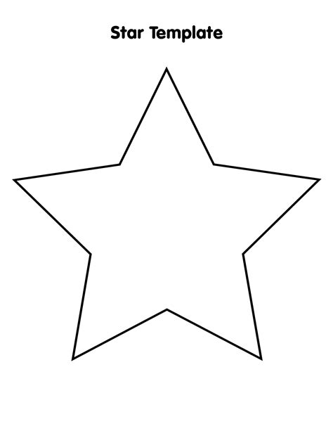 Large Printable Star Template