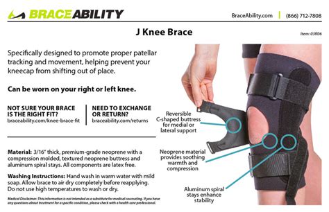 J Brace Knee & Patellar Stabilizer | Lateral J-Strap for Kneecap Pain