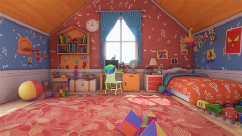 InCom Studio 3D - Asset - Cartoons - Bed Room Zoom Wallpaper, Iphone ...