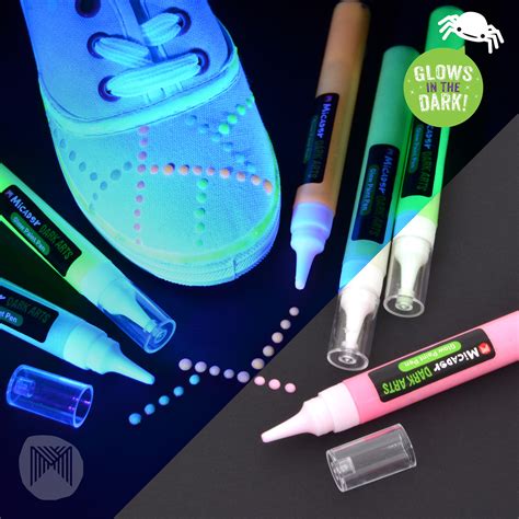 Dark Arts Glow Paint Pens - 15ml, Pack 6 | Glow paint, Paint pens, Glow