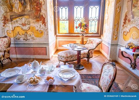 Pernstejn, Czech Republic - 7.8.2022: Interior of Pernstejn Castle ...