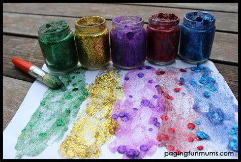 Homemade Glitter Paint - Paging Fun Mums