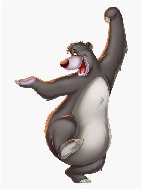 Jungle Book Characters Baloo - Baloo Jungle Book Characters, HD Png Download , Transparent Png ...