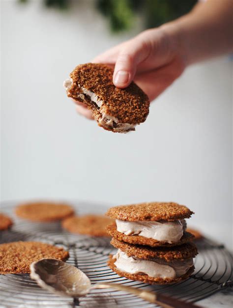 Gingersnap Egg Nog Ice Cream Sandwiches | My New Roots | Bloglovin’