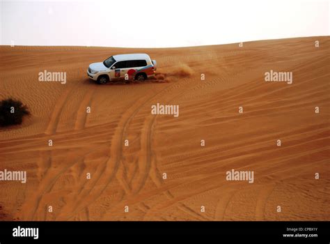 Desert Safari Dubai (Dune bashing Stock Photo - Alamy