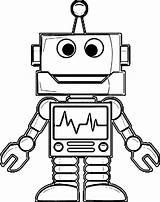 Coloring Pages Robot  Coloring Home sketch template