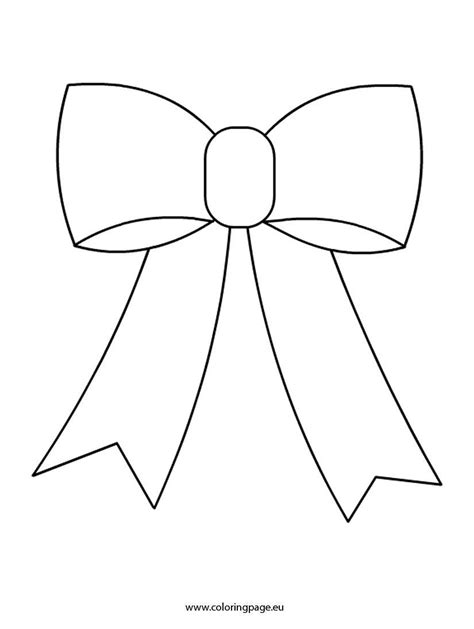 Christmas Bow Coloring Page