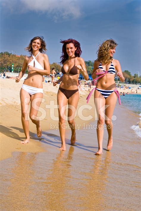 Happy Laughing Beach Girls Stock Photo | Royalty-Free | FreeImages